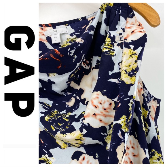 πSALEπ Gap Floral Ruffle Cowl Neck Dress - Picture 4 of 7